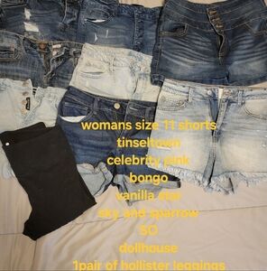 Woman's jeans shorts lot